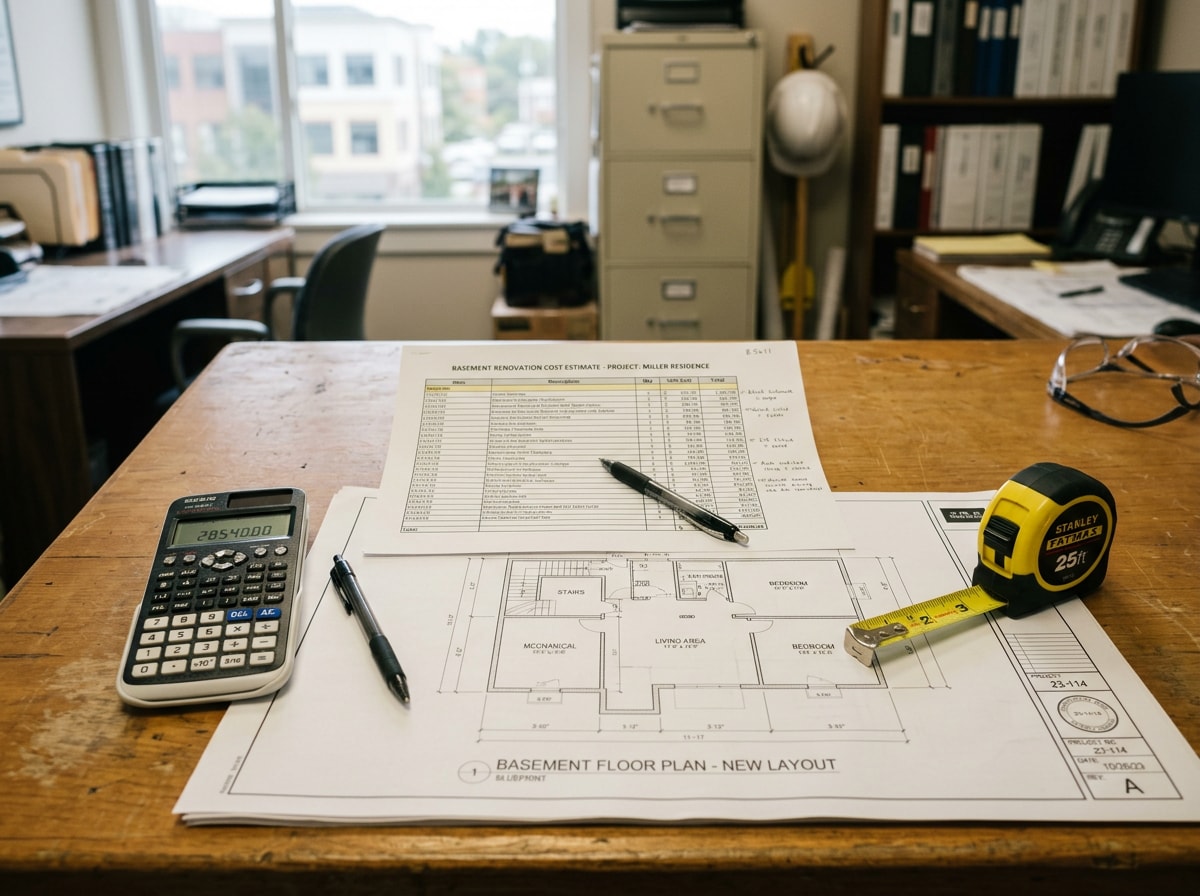 Cost comparison table showing Somerset County basement remodeling costs versus statewide New Jersey averages